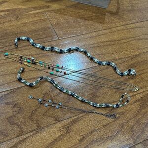 ***SOLD***Multicolor Beaded Necklace Set bundle of 4